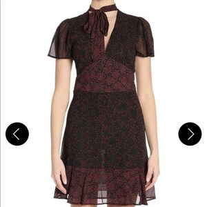 NWT!!!Michael Kors Merlot/Black Short Casual Dress.